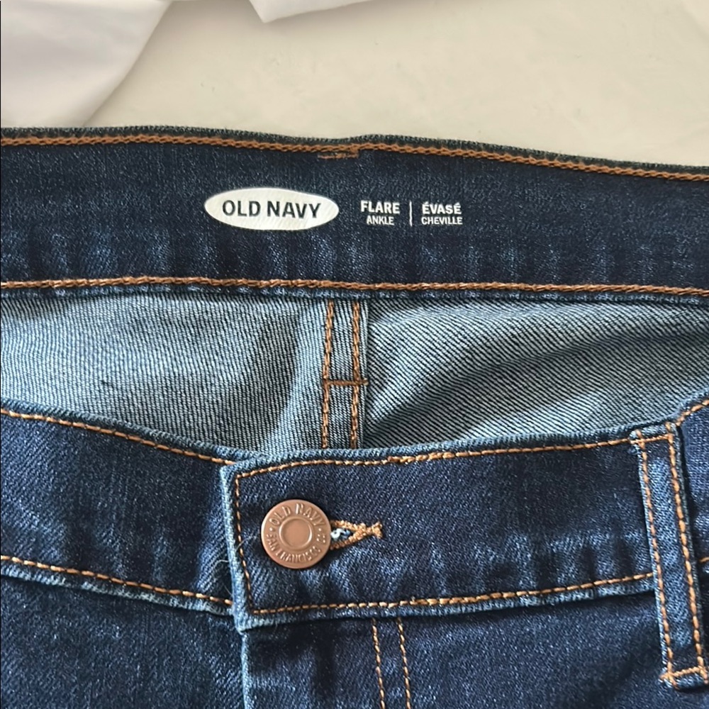Old Navy Blue Flare Wide Leg Jeans